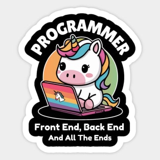 Coding Unicorn Sticker